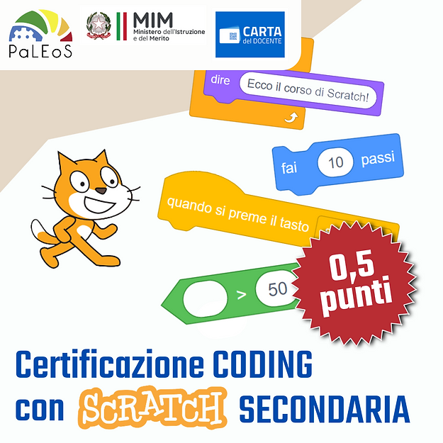 Certificazione CODING con Scratch secondaria