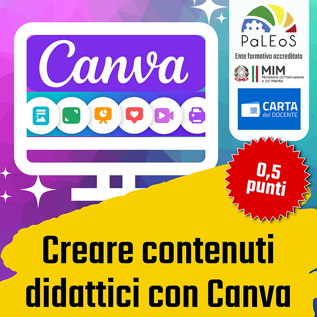 Certificazione Creare contenuti didattici con Canva