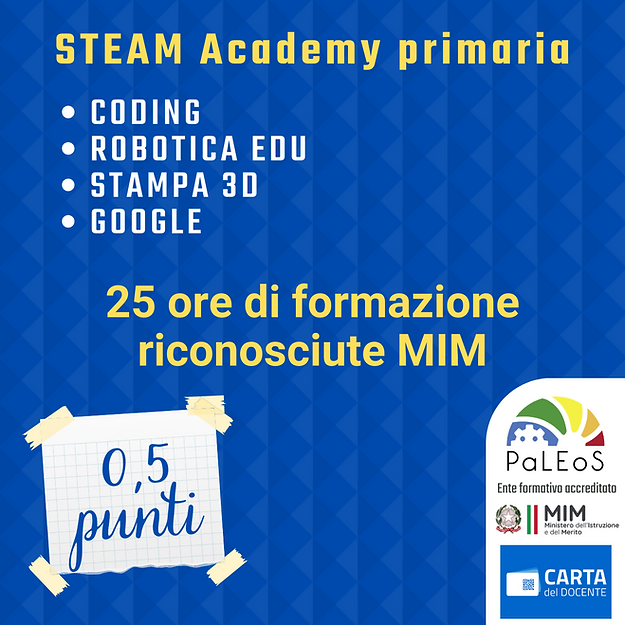 Certificazione STEAM Academy primaria