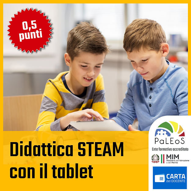 Certificazione Didattica STEAM con il tablet