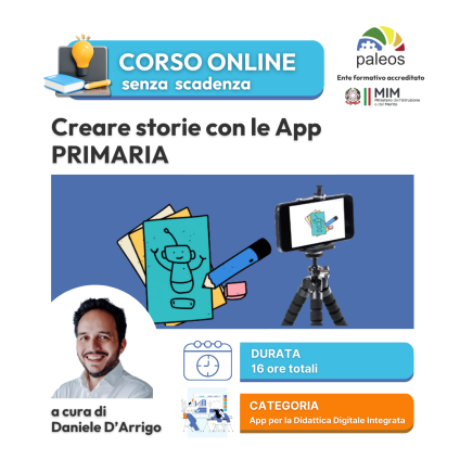 Corso online creare storie con le App primaria