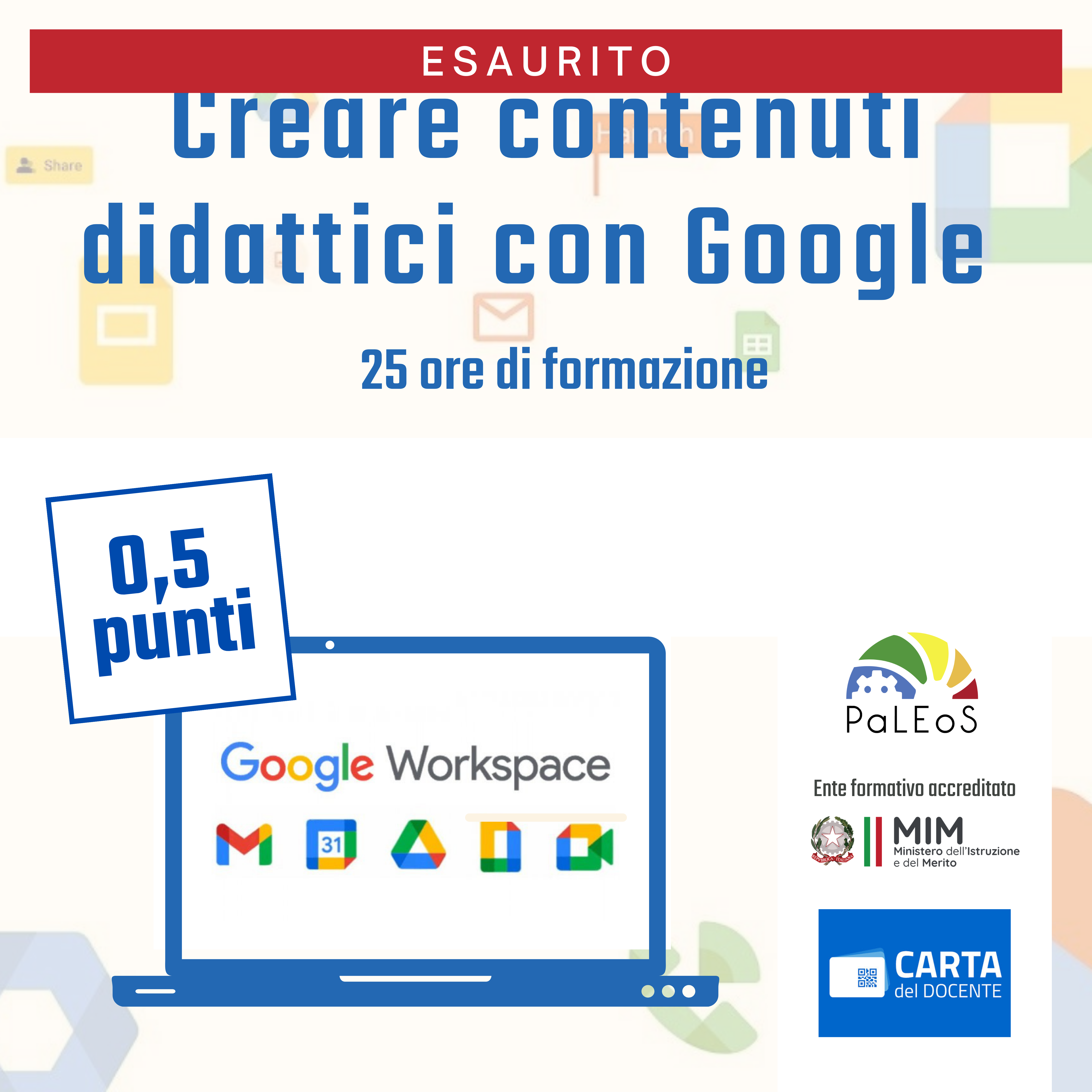 Certificazione Creare contenuti didattici con Google