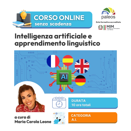 Intelligenza artificiale e apprendimento linguistico – senza certificazione