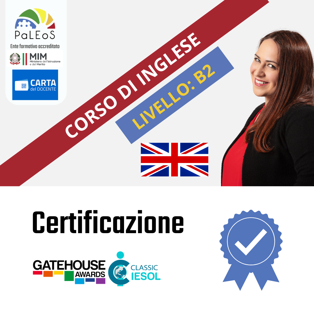 CORSO + CERTIFICAZIONE INGLESE B2