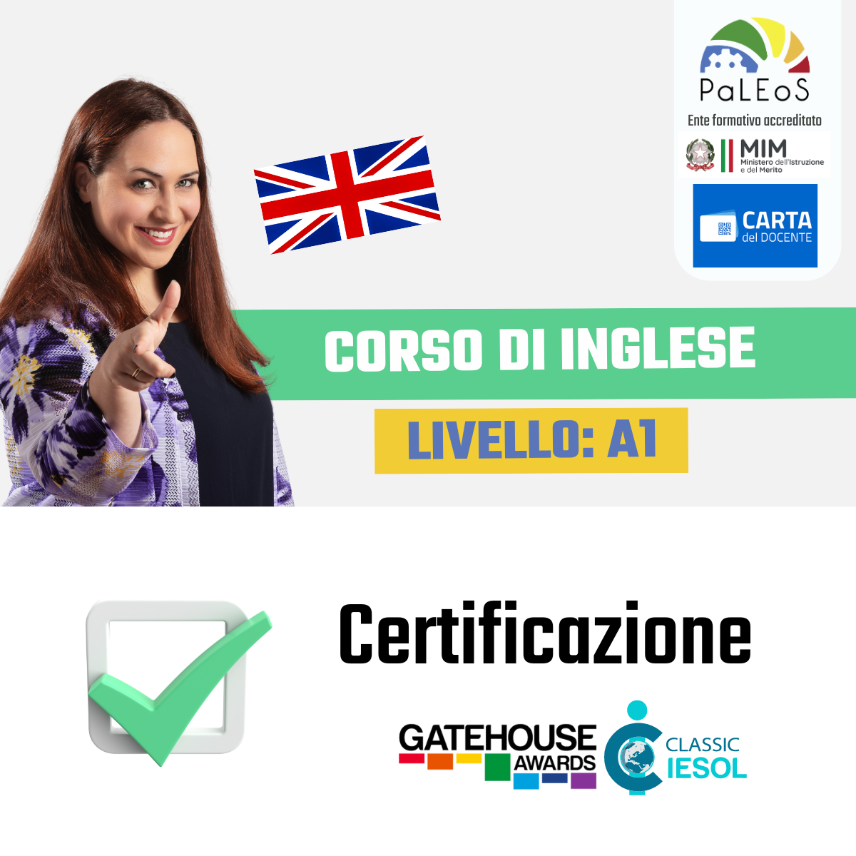 certificazione inglese corso a1