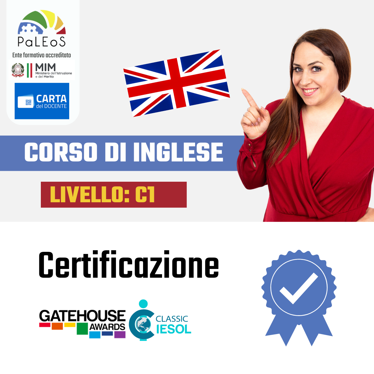 CORSO + CERTIFICAZIONE INGLESE C1