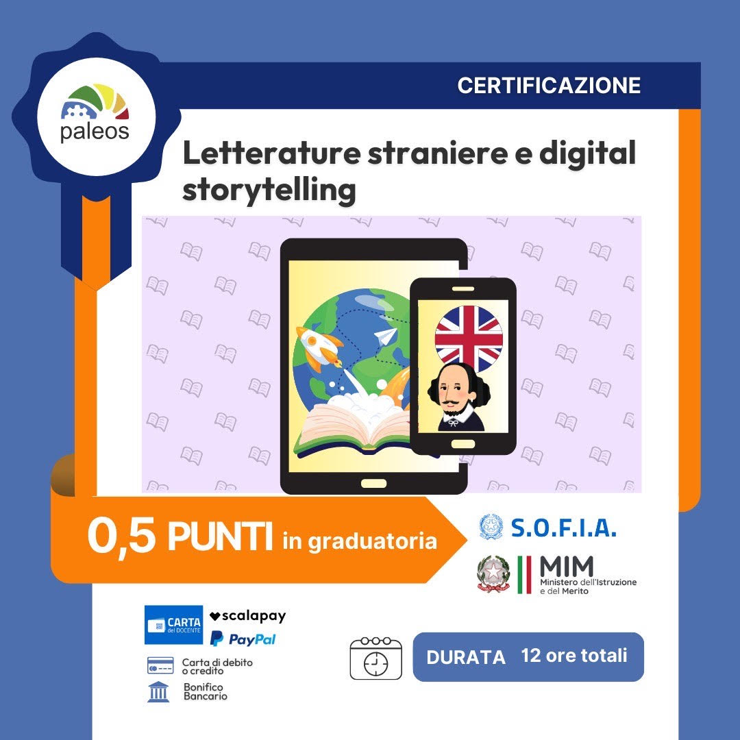 Certificazione Letterature straniere e digital storytelling