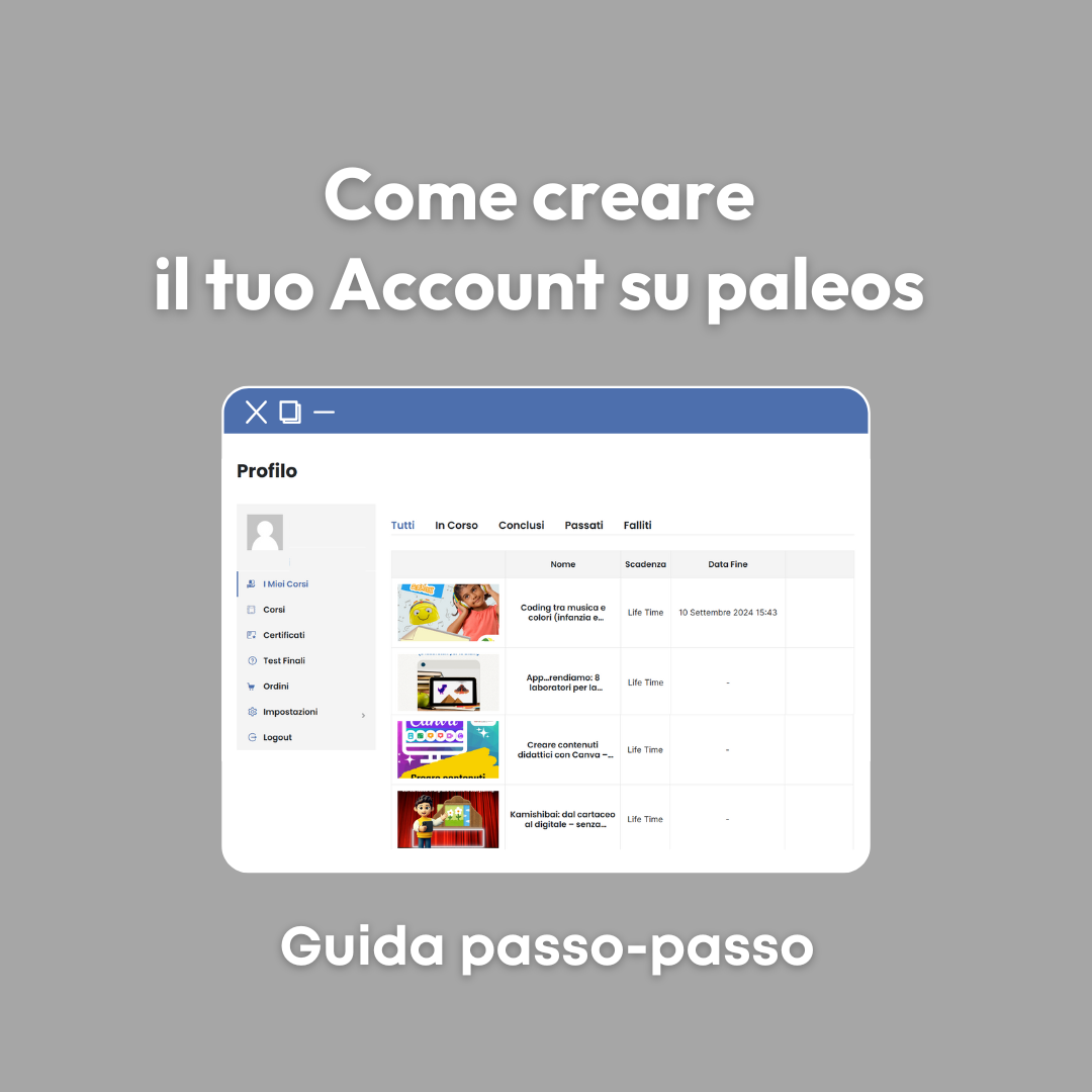 Come creare il tuo account su paleos.it: guida passo-passo