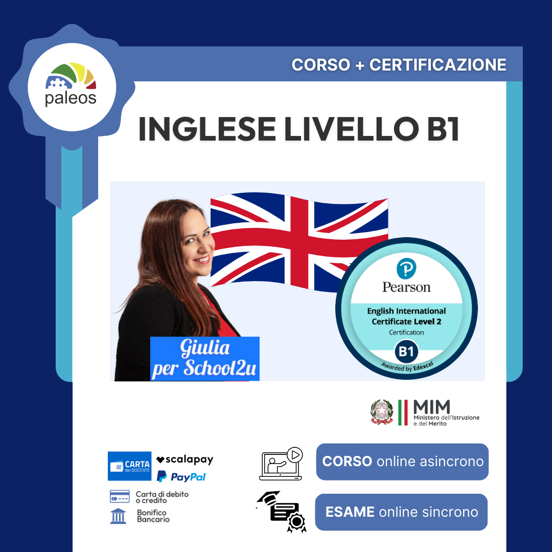 certificazione inglese corso b1