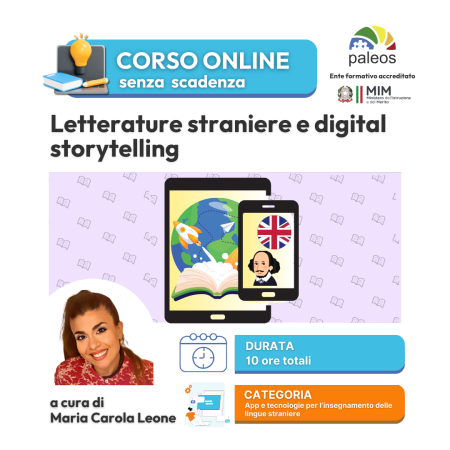 Letterature straniere e digital storytelling – senza certificazione