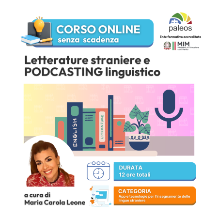 Letterature straniere e podcasting linguistico  senza certificazione